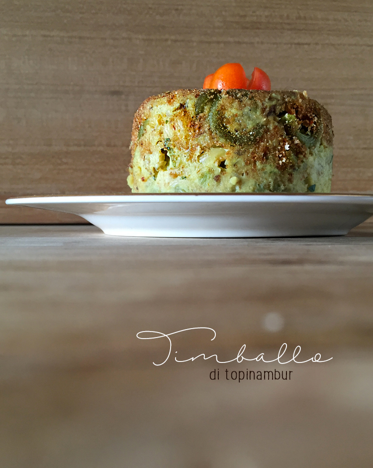 Mini timballo di topinambur