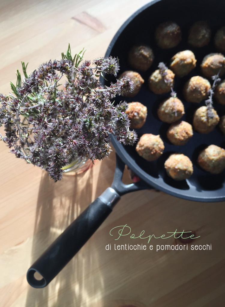 polpette di lenticchie e pomodori secchi - Melandri Gaudenzio