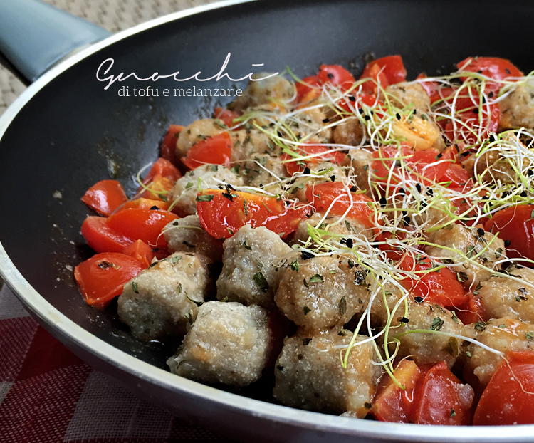 gnocchi di tofu e melanzane