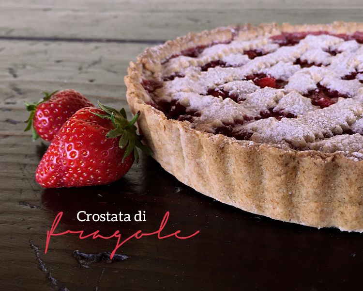 crostata vegan di fragole