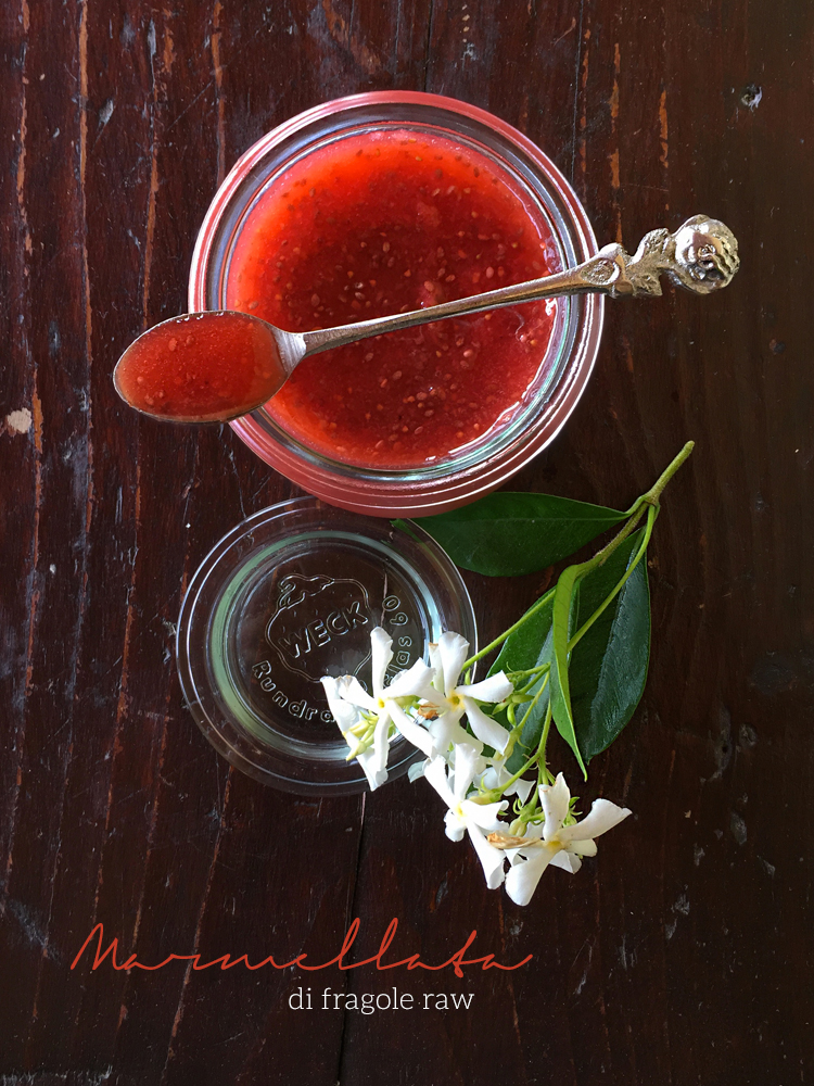 marmellata di fragole raw