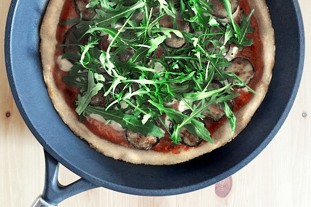 pizza di quinoa ricetta vegana con Crafond