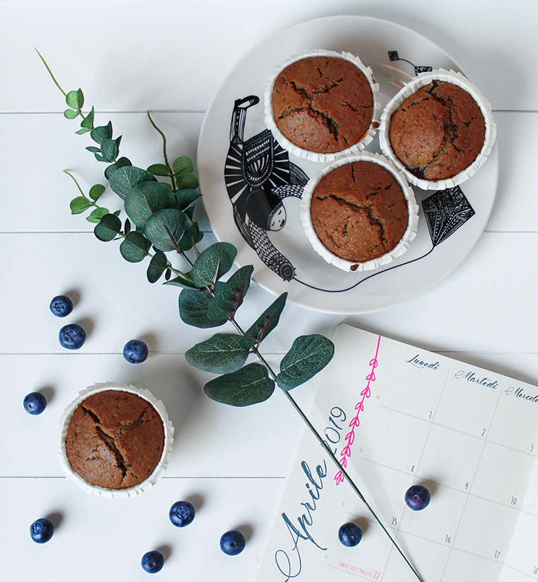 muffin mirtilli cioccolato vegan