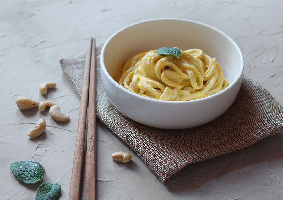 udon con crema di zucca