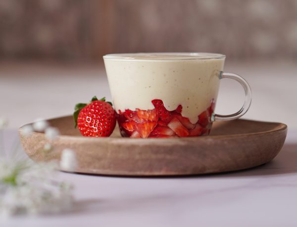 mascarpone vegan con fragole