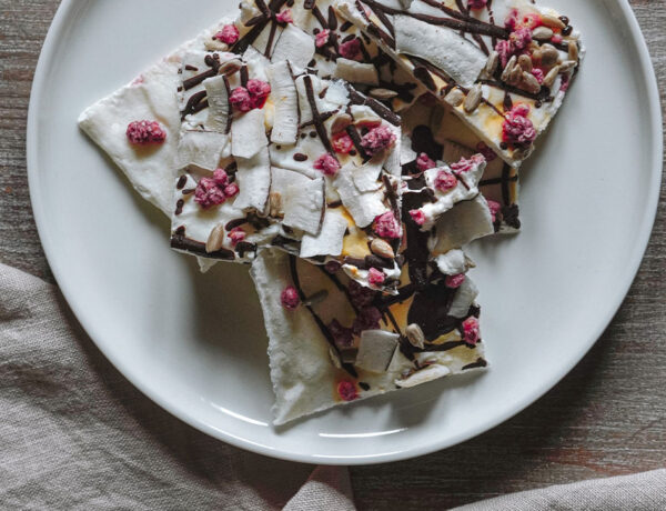 frozen yogurt bark